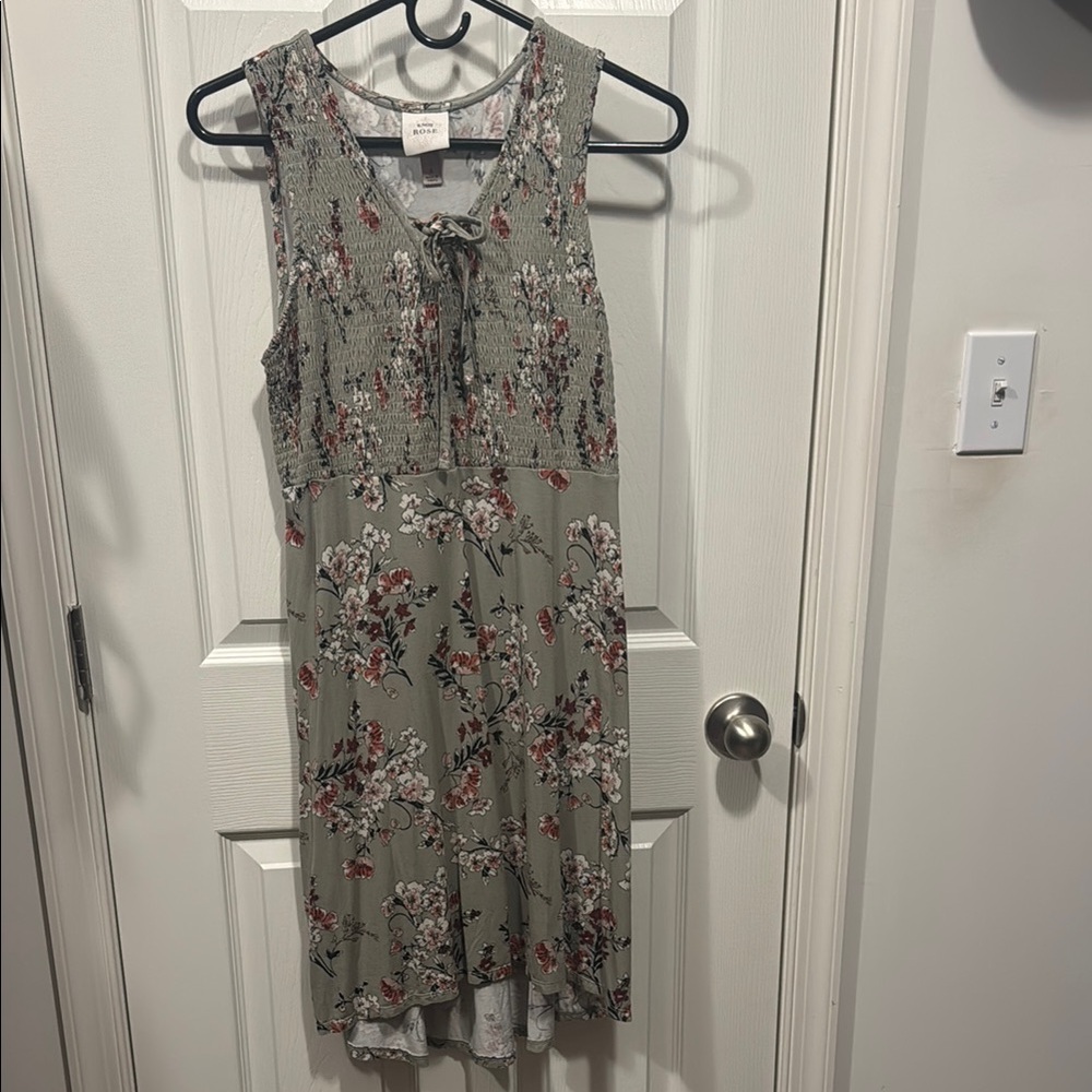 Knox Rose - Floral Sleeveless Dress - Green